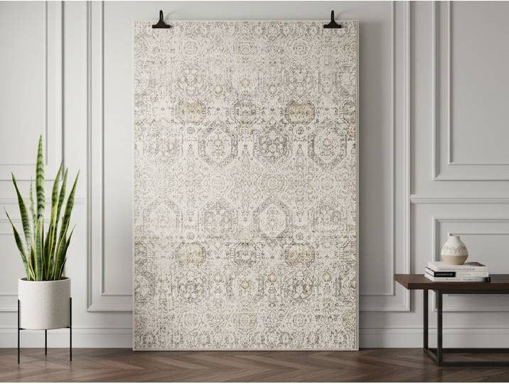 Tapis poils ras SORAYA vintage