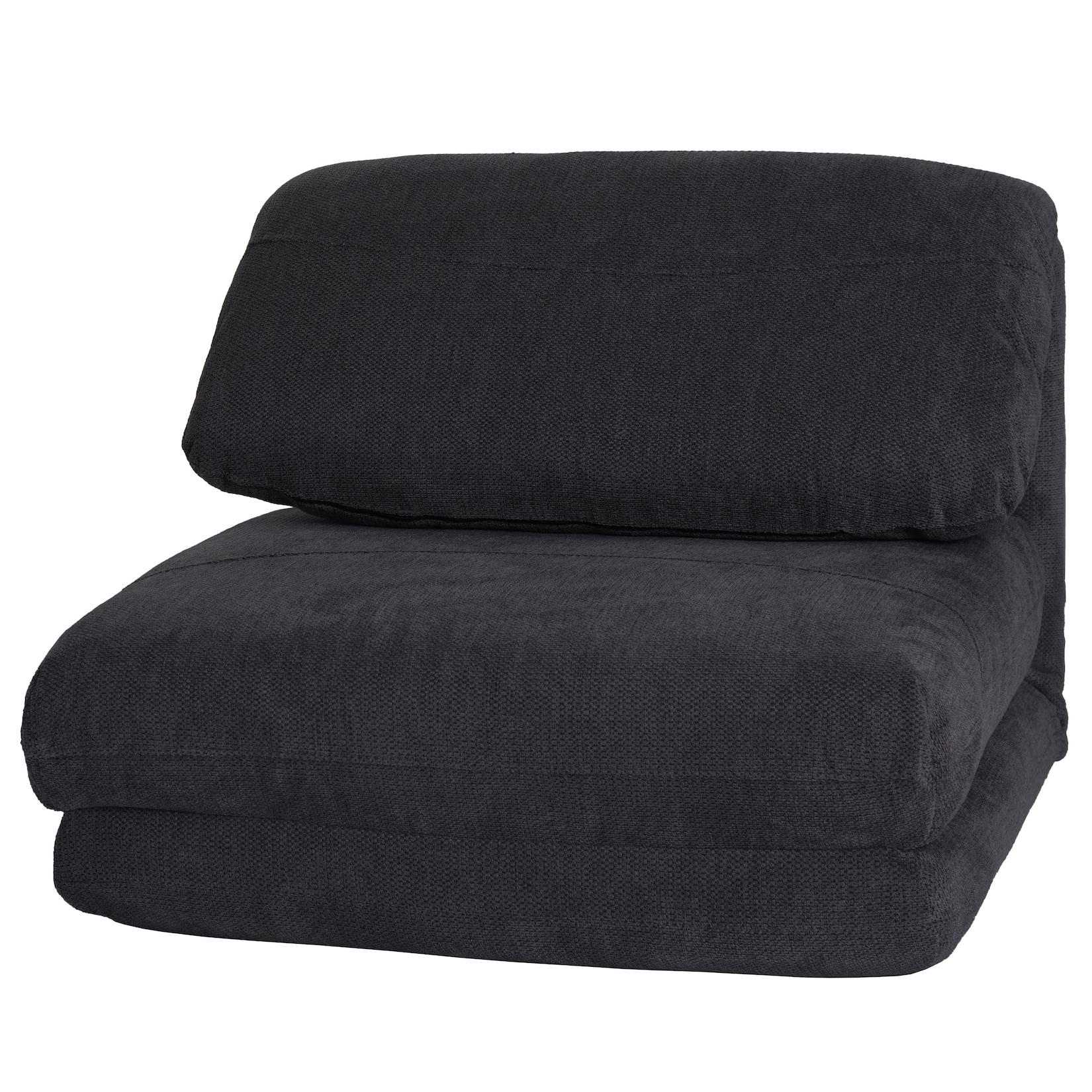 Schlafsessel MCW-E68, Schlafsofa Funktionssessel Klappsessel Relaxsessel, Stoff/Textil ~ dunkelgrau