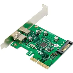 MicroConnect 1 x USB 3.1 Type C+A, PCIe, Kontrollerkarte
