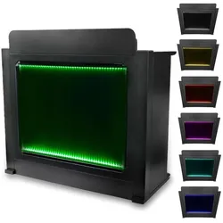 DNA DJ Booth mit beleuchteter Tafel, DJ Möbel, Schwarz