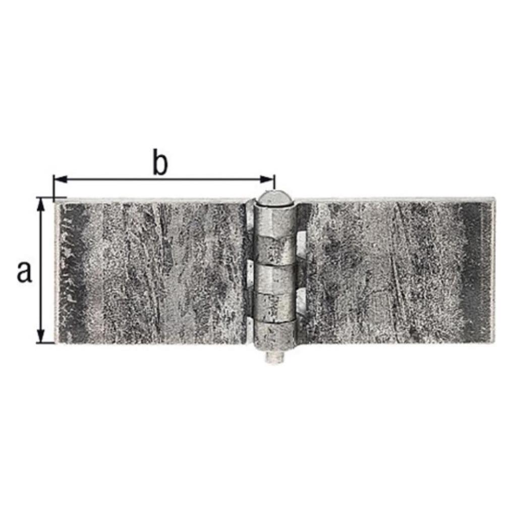 GAH Scharnier 40x60mm Stahl roh 5 mm (341534)
