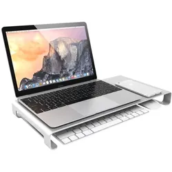 Desire2 Universal Riser Stand - stativ, Notebook Ständer, Silber
