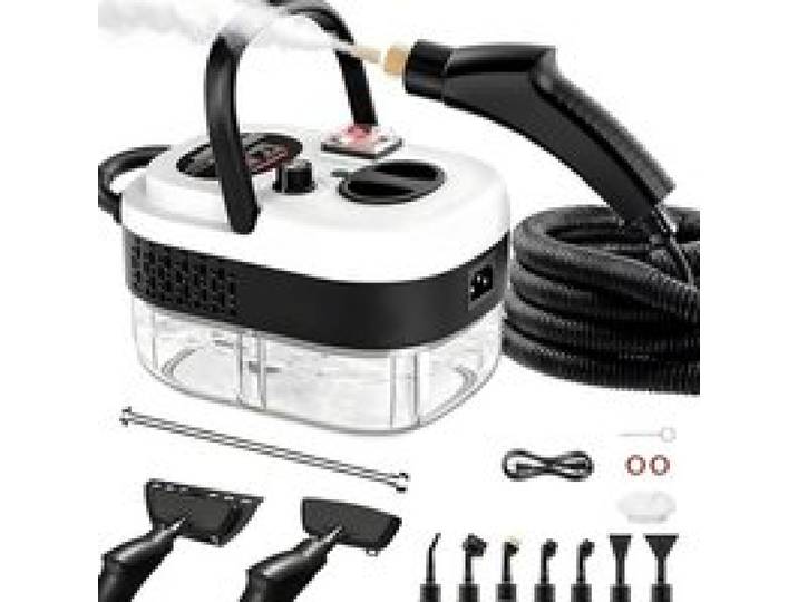 Nettoyeur à vapeur manuel 6 niveaux réglables chauffe 10–15s réservoir 1 2 L 15 accessoires nettoyeur haute pression