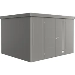 Biohort Gerätehaus Neo 348 x 292 cm (3D) Doppeltür quarzgrau-metallic