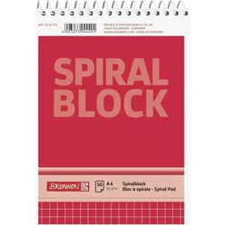 Baier & Schneider, Heft + Block, Spiralnotizblock (A6, Kariert)