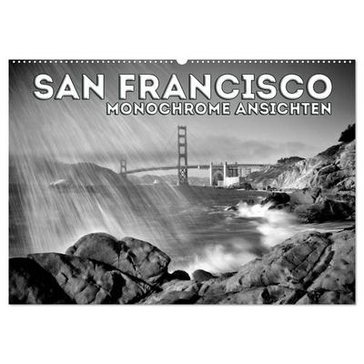SAN FRANCISCO Monochrome Ansichten (Wandkalender 2027 DIN A2 quer), CALVENDO Monatskalender