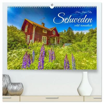 SCHWEDEN wild-romantisch (hochwertiger Premium Wandkalender 2026 DIN A2 quer), Kunstdruck in Hochglanz