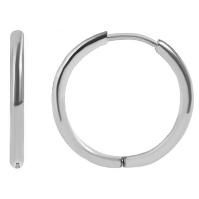 Paar Creolen ADELIA´S "Unisex Creolen aus Edelstahl", silber, Ohrringe, Damen, Unisex, Edelstahl