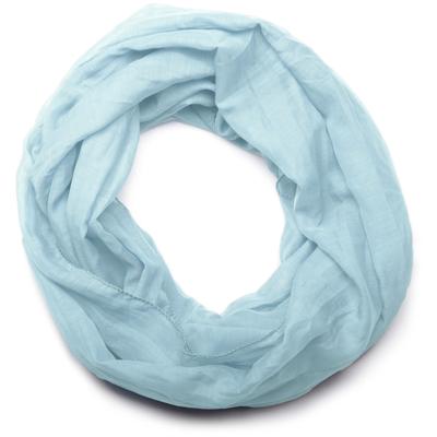 Loop STYLEBREAKER "Seidiger unifarbener Loop", Damen, blau (hellblau), Obermaterial: 100% Viskose CV., Modisch, Modetücher Loop