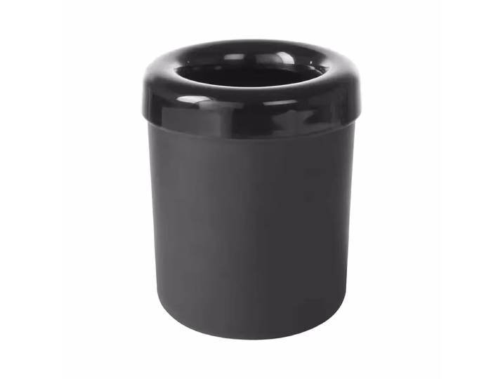 Hendi Tischabfalleimer oder Besteckhalter, Schwarz, ø13.0x(H)16.0cm Tischabfalleimer oder Besteckhalter – Gastro Inventar/Gastro Einrichtungen