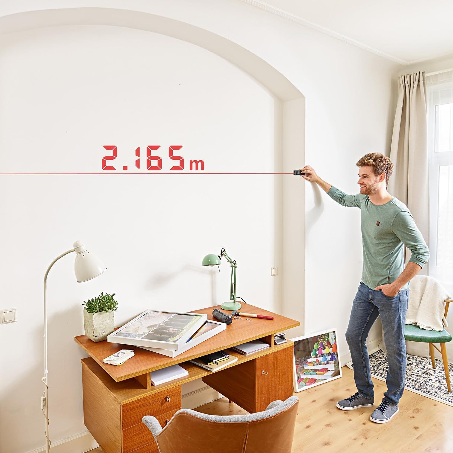 Bosch Zamo Laser Afstandsmeter met 25 m bereik en 3 mm nauwkeurigheid, USB oplaadbaar