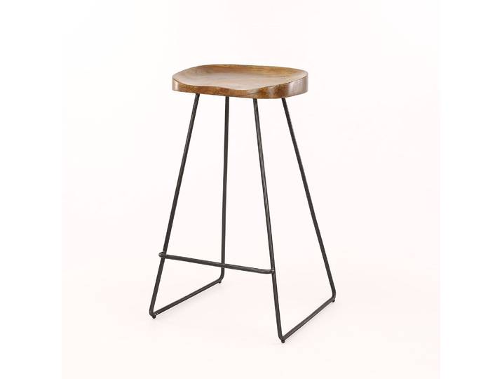4er Set Clemento Wooden Seat Barstuhl