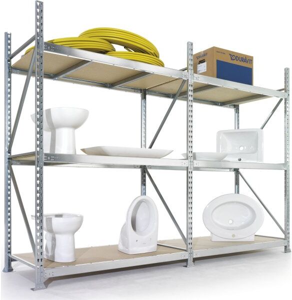 Meta Jumbo Tilbygsreol, 220x180x80, Spånplader