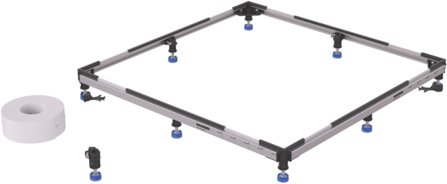 Kaldewei Duschwannen Fussrahmen Plus 530000190000 bis 120 x 120 cm, anpassbar