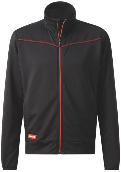 HOLEX Veste de survêtement, noir / rouge, Taille unisexe: 2XL (090606 2XL)