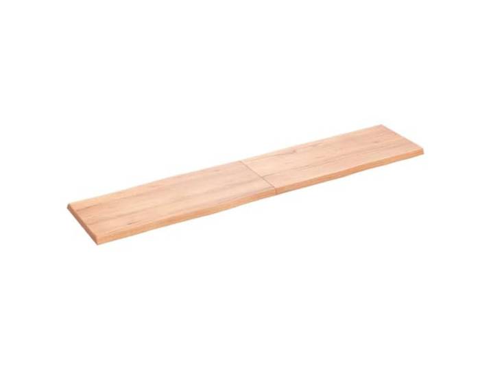 GFDWPUY Massivholz Tischplatte 180x40 cm Behandelt Baumkante Klappbar mit Scharnieren, Eiche Naturholz, Handgefertigt, Vielseitig mit Untergestellen Kombinierbar