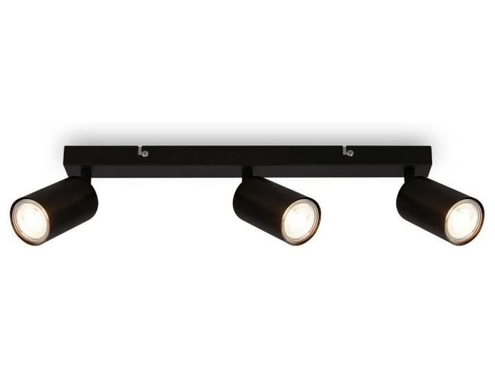 Deckenspot 3-flammig L 53 cm schwarz