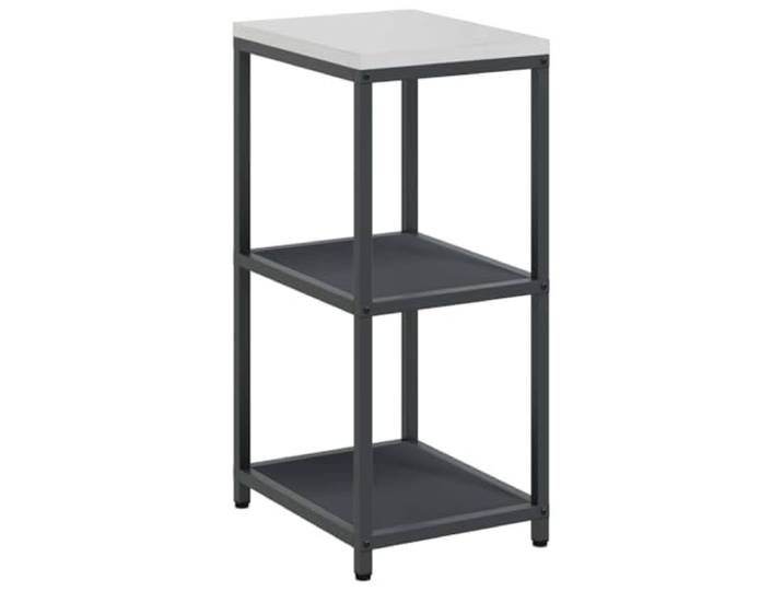 HKTMGDNG Küchenregal HATTEM Anthrazit 40 x 50 x 92 cm Stahl Freistehendes Beistellregal aus Metall für Terrasse, Balkon und Küchenbereich mit mehrstufigen Ablagen in Anthrazit.