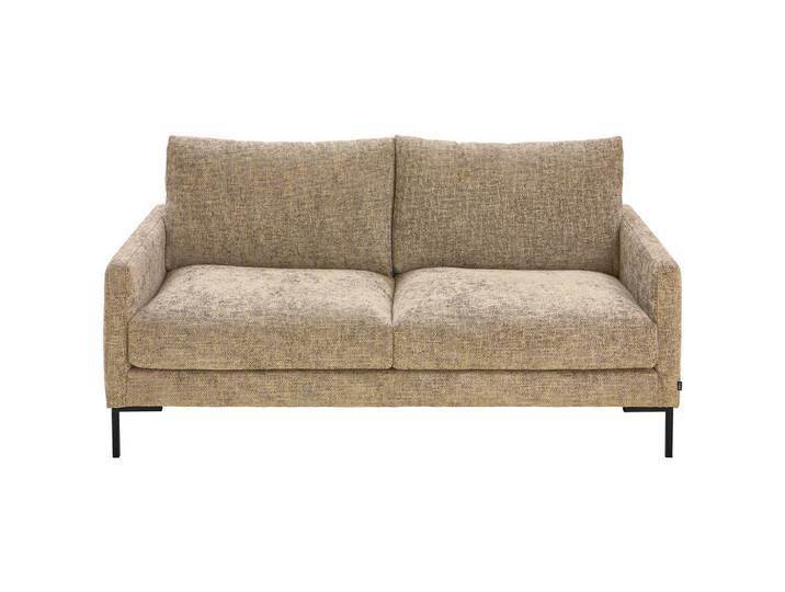 Hom`in 2,5-Sitzer, Taupe, Metall, Füllung: Schaumstoff, Polyethersulfon (Pes), 176x78x90 cm, Wohnzimmer, Sofas & Couches, Sofas, 2-Sitzer Sofas