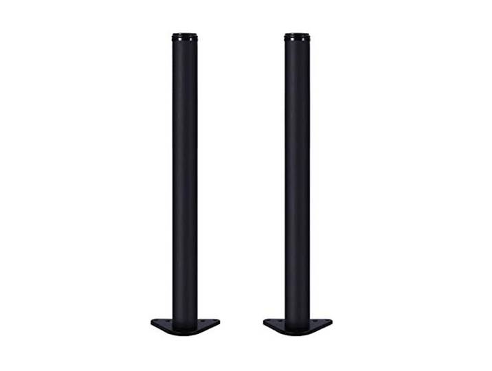 HOCAH Verstellbare Tischbeine aus Edelstahl, 2er-Set, 20–130 cm, DIY-Möbelbeine for Schreibtisch, Schrank(Nero,120cm)