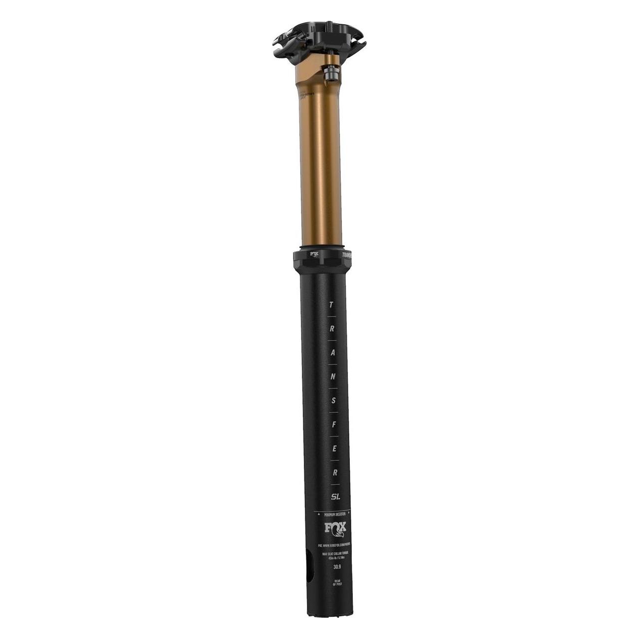Fox Transfer SL Factory Dropper-Sattelstütze, 31.6mm, 125mm, kashima/black (31.60 mm) (925-01-225)