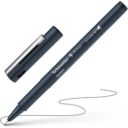 6x Schneider, Schreibstifte, Fineliner Pictus 0,10mm schwarz (1x)