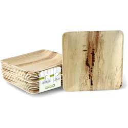 greenbox - Palmblatt Teller "Palmware®" 18 x 18 cm, quadratisch, 200 St.