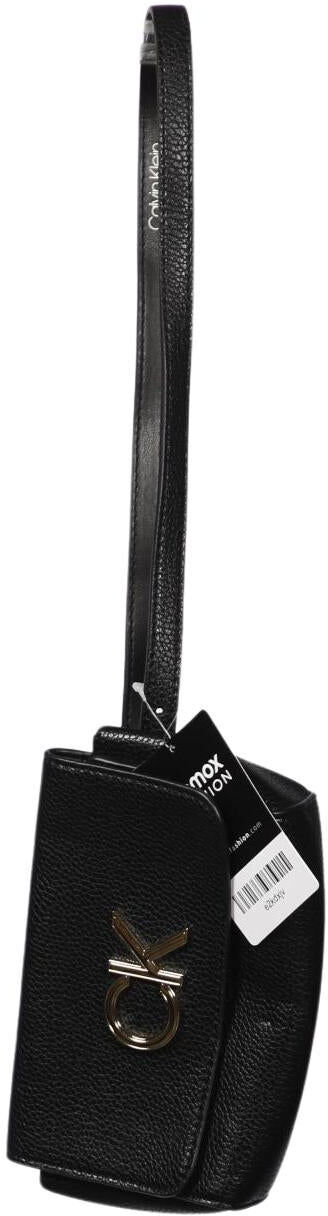 Calvin Klein Damen Handtasche klein, Schwarz, Kunstleder - Second Hand