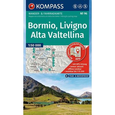 KOMPASS Wanderkarte 96 Bormio, Livigno, Alta Valtellina 1:50.000, Sonstige von , KOMPASS Freytag & Berndt, 978-3-99154-462-3