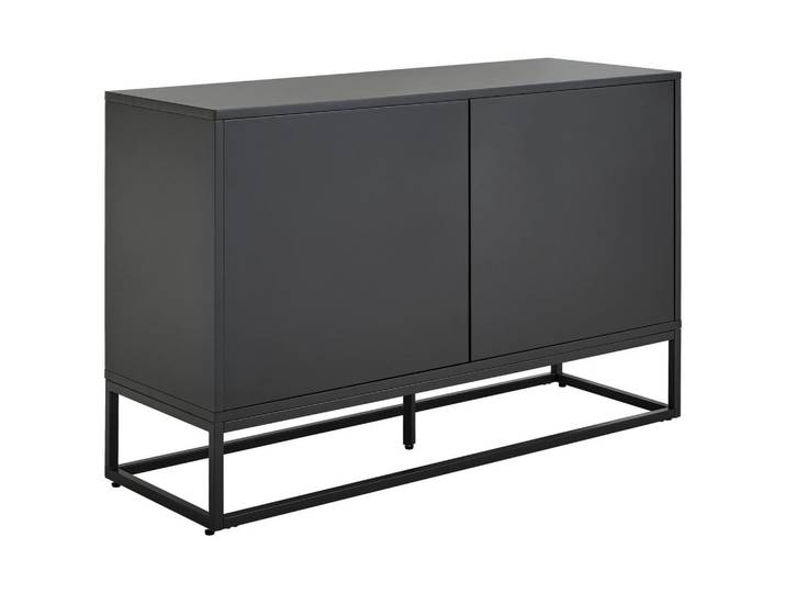 Mid.you Sideboard Libreville, Grau, Metall, 2 Fächer, 120x76x40 cm, Wohnzimmer, Kommoden & Sideboards, Sideboards