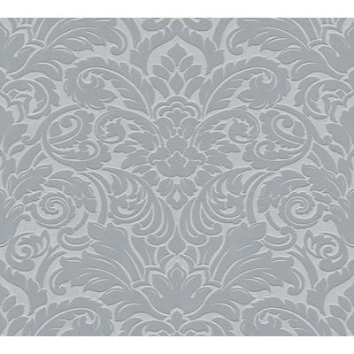 Vliestapete ARCHITECTS PAPER "Castello", grau, B:0,52m L:10,05m, Vinyl, Vlies, Tapeten, Ornament Tapete Barock Tapeten Wohnzimmer Schlafzimmer Küche Design