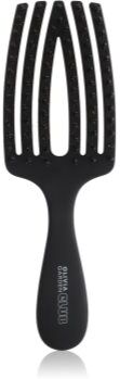Olivia Garden Club The Nomad Detangling&Shine Fingerbrush​ escova plana para cabelo Black 1 un.. The Nomad Detangling&Shine Fingerbrush​