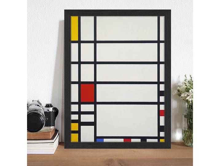 Bild Building Rahmen: Massivholz Buche, lackiert Abdeckung: Plexiglas Multicolor 32 x 42cm