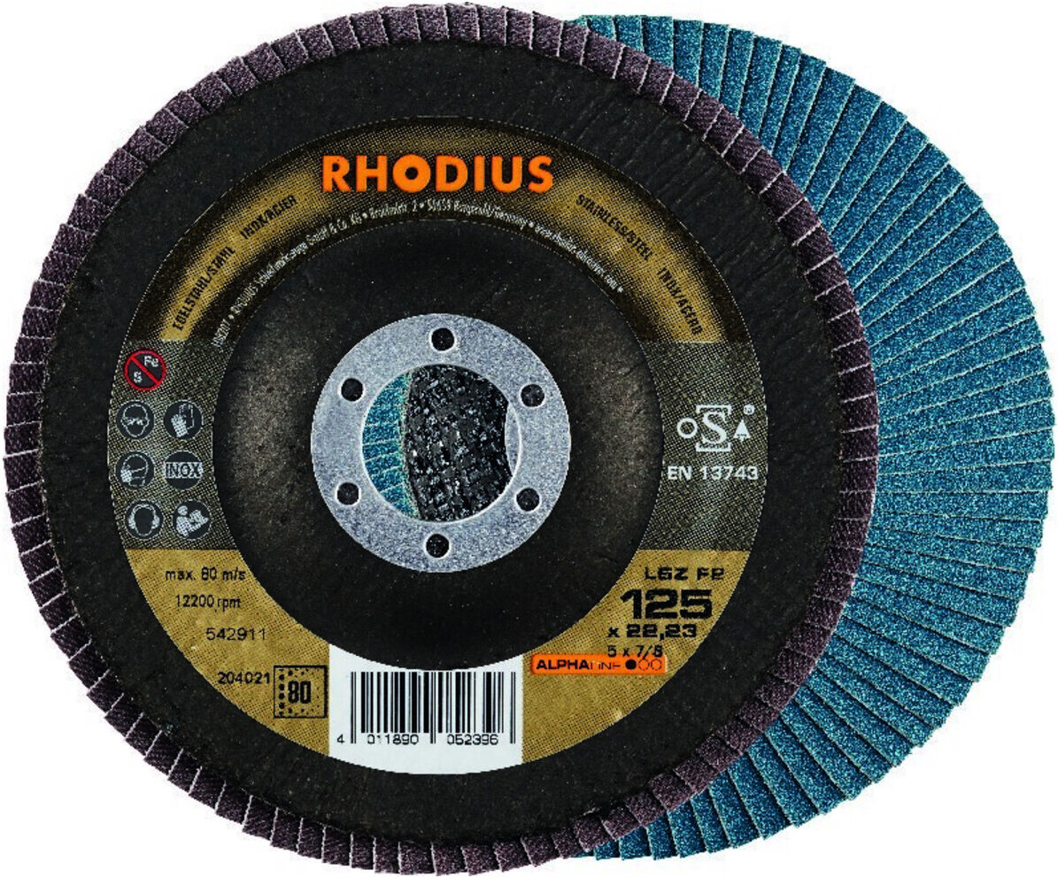 RHODIUS Lamellenschleifscheibe LSZ F2 115mm K 60 (202667)