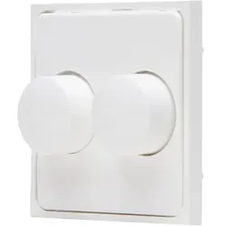 Kopp 492829004 HK07 - Abdeckung Doppeldimmer, Farbe: reinweiß
