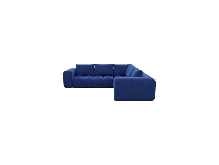 5-Sitzer Design Ecksofas „Velina“ mit Samtbezug Samtbezug Königsblau BLOOMINGLOFT Collection