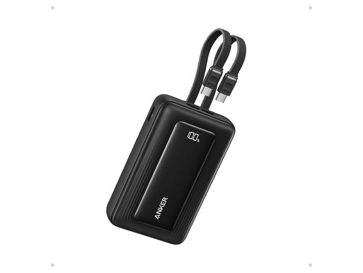 Anker Zolo 20 000 mAh Power Bank (30W) with 2 Built-in USB-C cables Powerbank