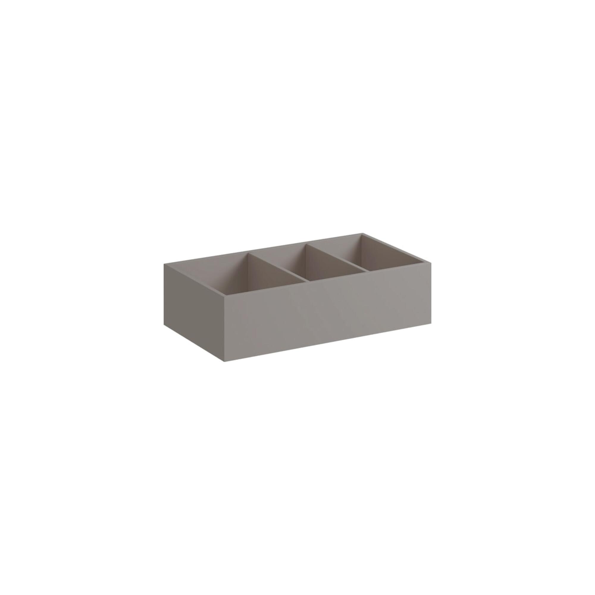 Geberit Schubladeneinsatz Xeno2 37,3x6,2x20,8cm, H-Teil., Mel. Holz/grau (500527001)