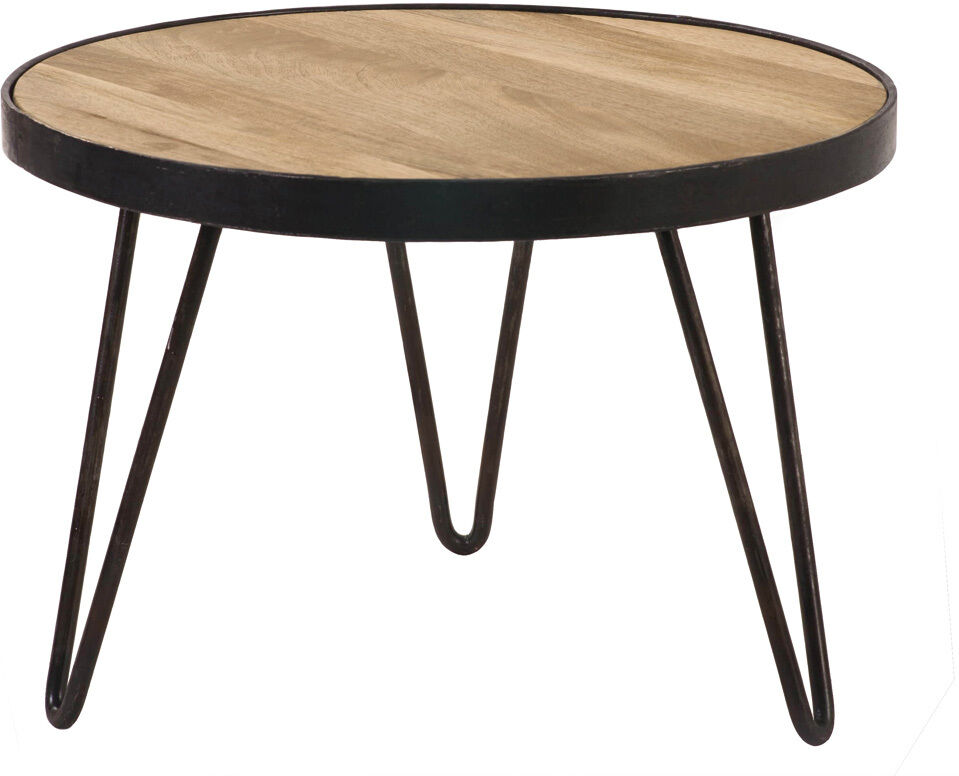 Miliboo Couchtisch rund Industrie-Design 50 x 35 cm ATELIER