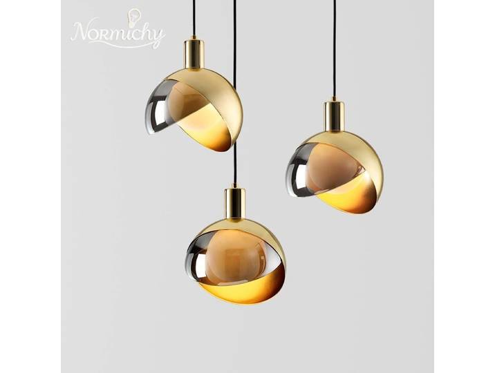Lustre en verre boule ronde moderne éclairage LED chambre chevet lampe créative cuisine salle à manger luminaire décoratif