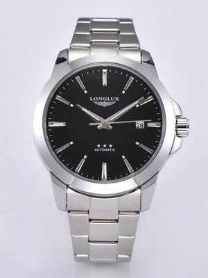 Uplifted Trends Men's Automatic Business Watch Waterproof Stainless Steel Luminous Mechanical Watch black