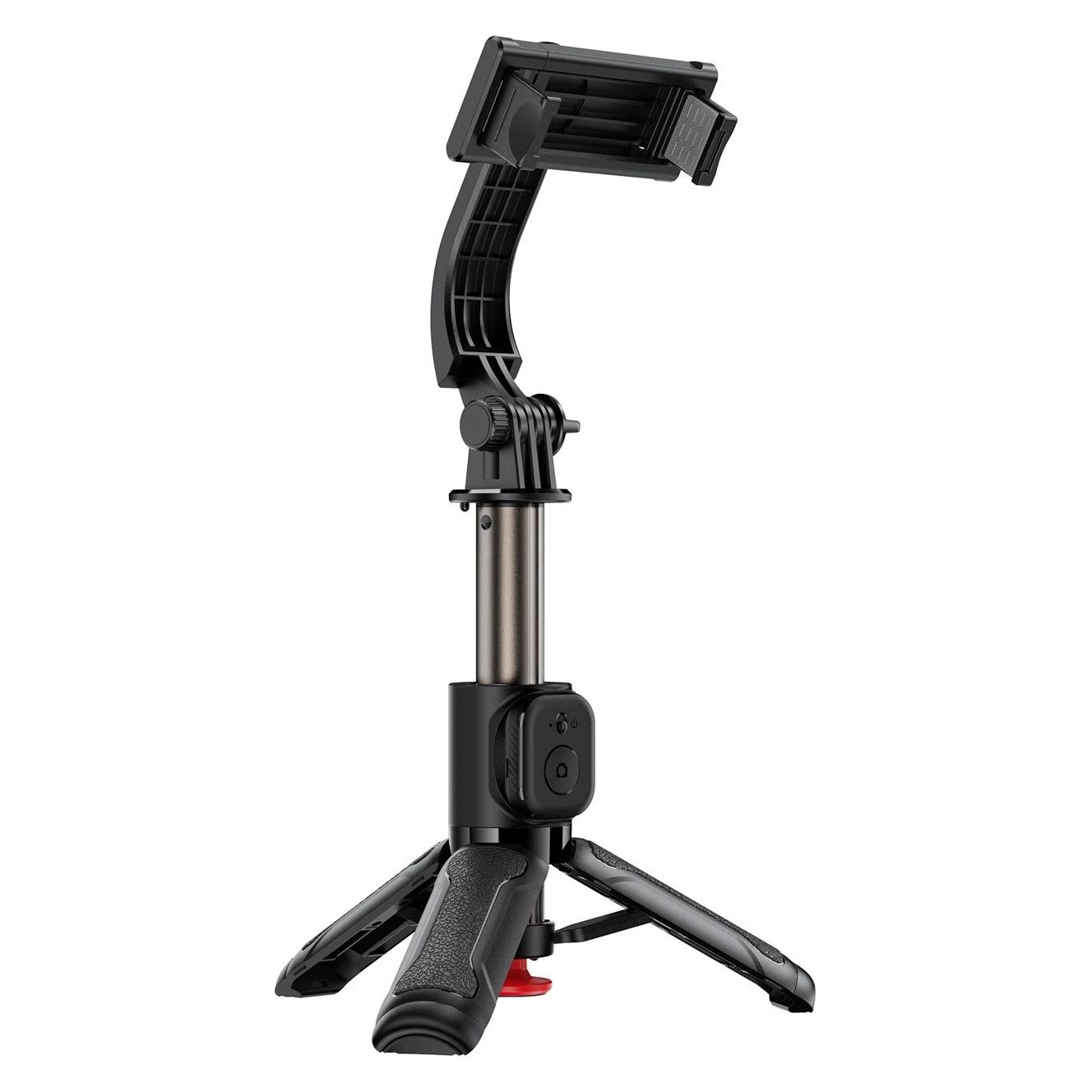Acefast Selfie stick E42 z automatycznym statywem i pilotem Bluetooth 63 cm - czarny (6974316286141)