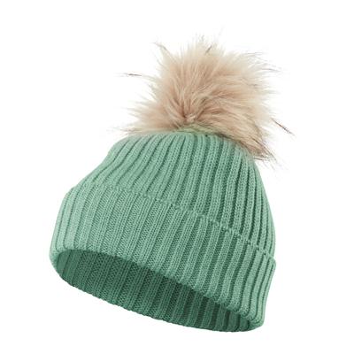 Strickmütze FALKE "FALKE Mütze", Jungen, Gr. onesize, grün (caiman (7998)), Mützen Strickmütze