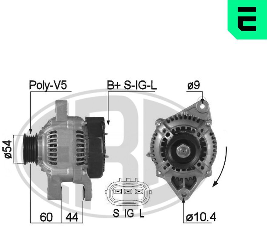 Era Generator Gentor 210266a Für Toyota