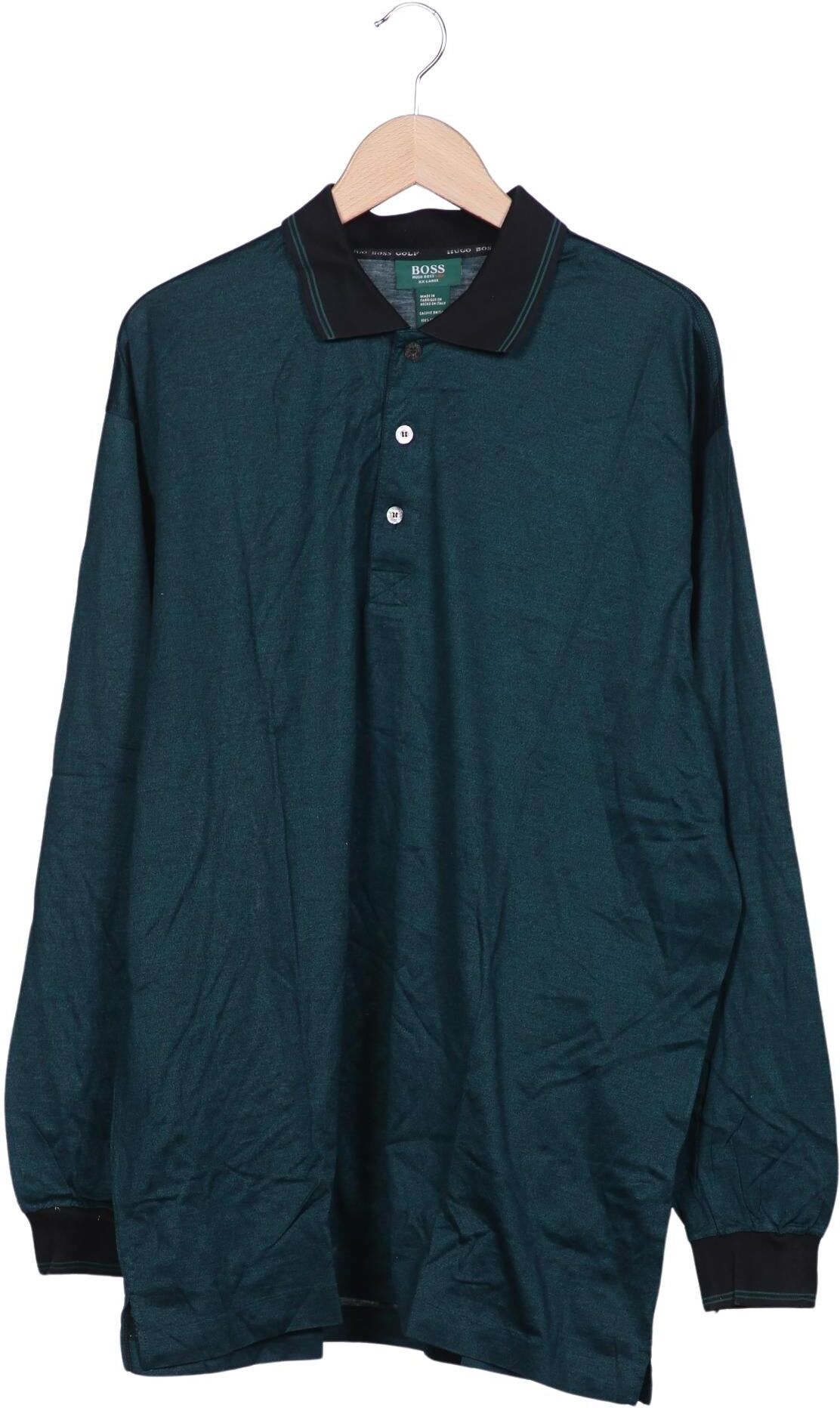 by Hugo Boss Herren Poloshirt, Grün, Gr. Xxl, Baumwolle - Second Hand