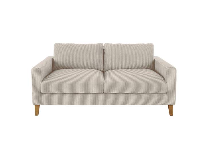 3-Sitzer-Schlafsofa mit hellgrauem Cordsamtbezug