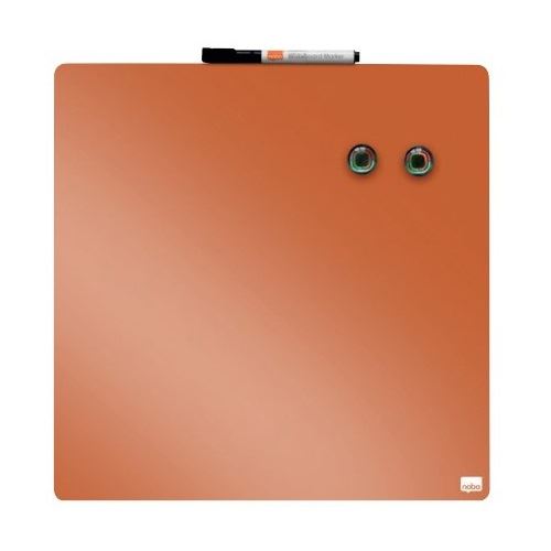 nobo Magnettafel beschreibbar 36,0 x 36,0 cm orange