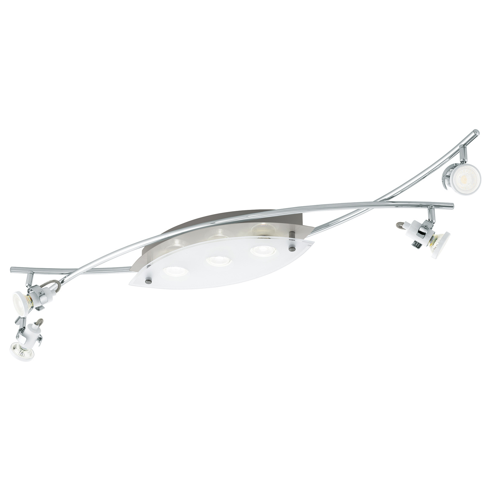 home24 LED-plafondlamp Tukon type B wit
