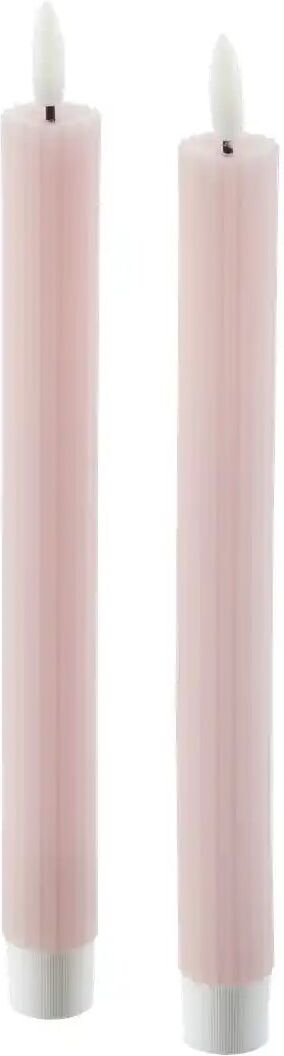 HOME STORY LED Stabkerze  2er Set   ¦ rot ¦ Paraffin,Kunststoff ¦ Maße (cm): H: