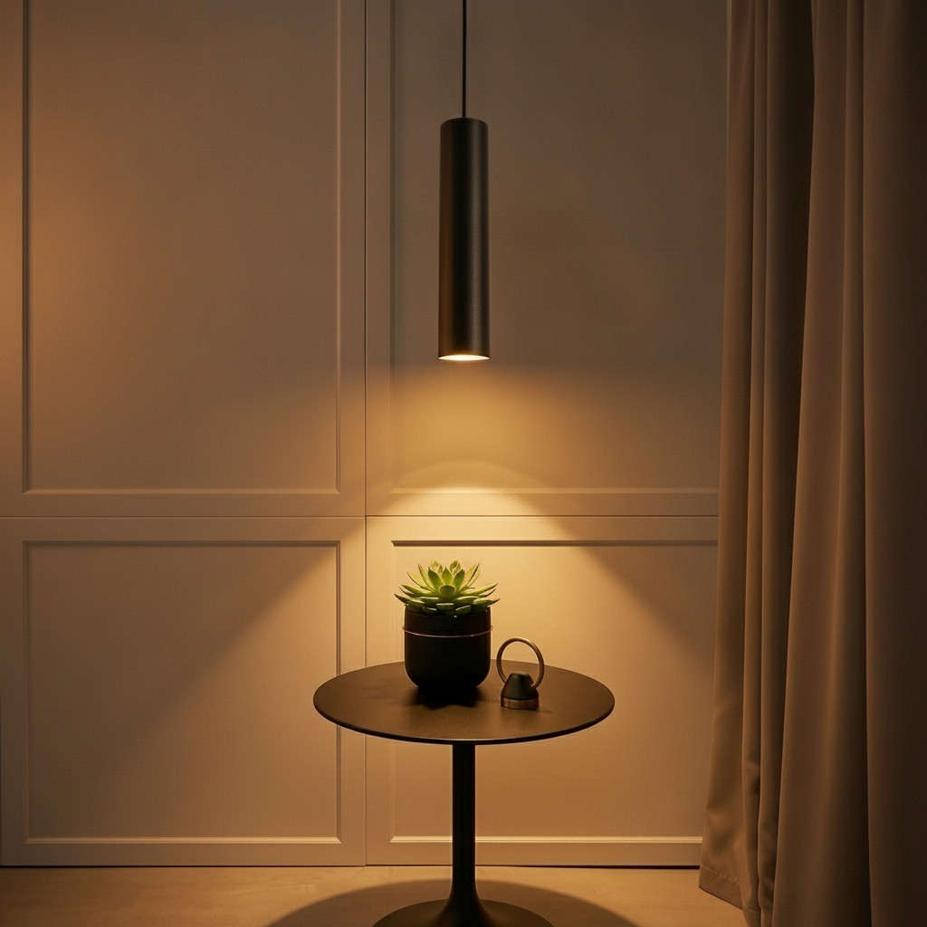 Nova Luce Gia hanglamp Lyora zwart aluminium met LED GU10